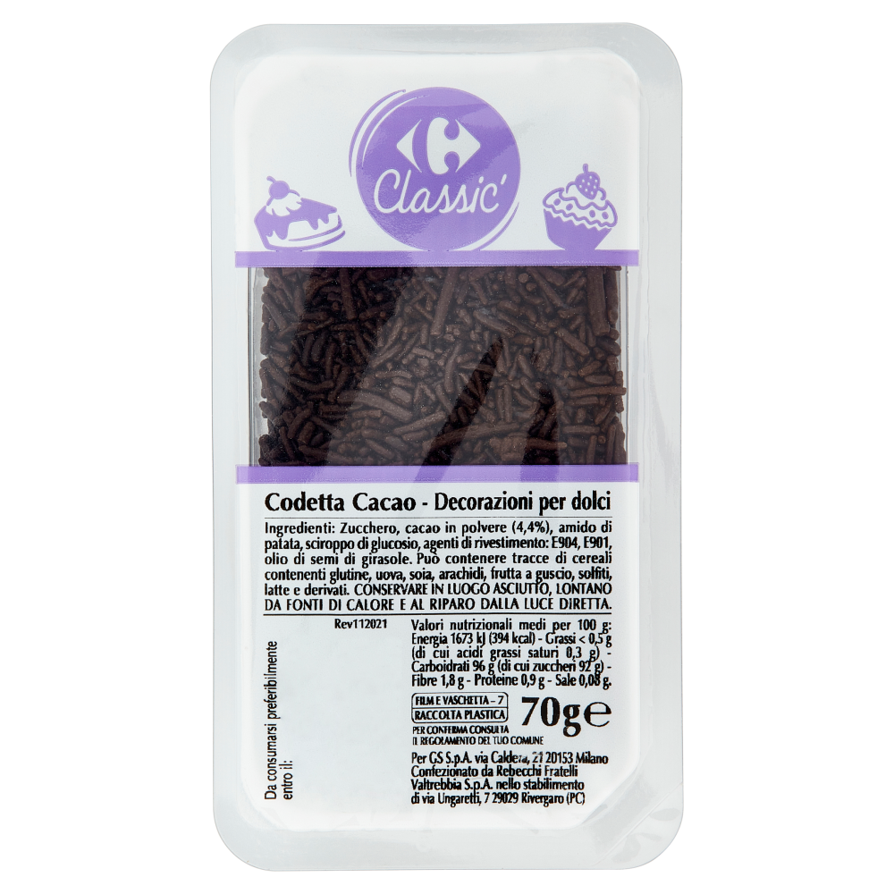 Carrefour Classic Codetta Cacao 70 g