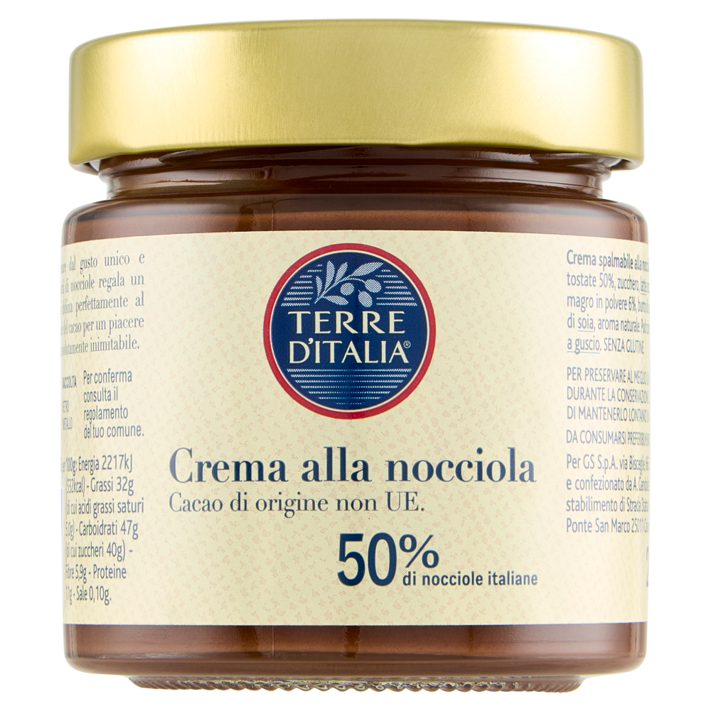 Terre d'Italia Crema alla nocciola 200 g