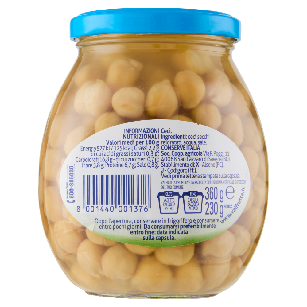 Valfrutta ceci 360 g