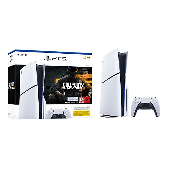 Sony PlayStation 5 Slim - Call of Duty: Black Ops 6 Bundle 1 TB Wi-Fi Nero, Bianco