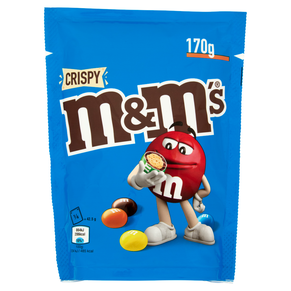 M&M's Snack Crispy Confetti al Cioccolato con Riso Soffiato 170 g