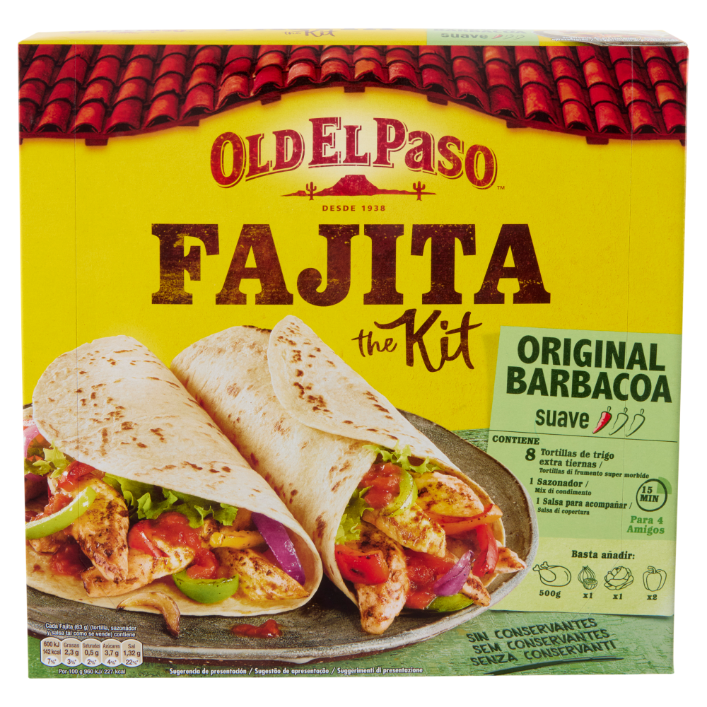 Old El Paso Fajita the Kit Original Barbacoa 500 g