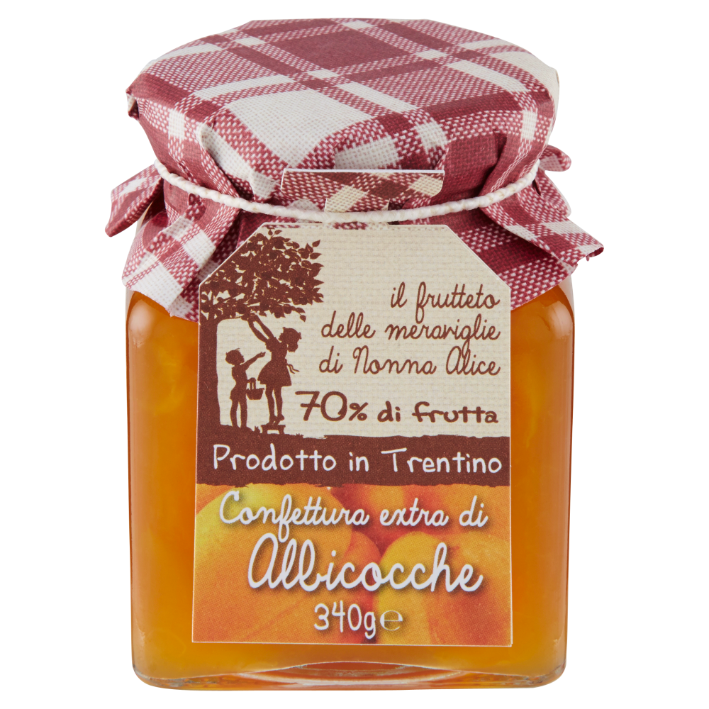 il frutteto delle meraviglie di Nonna Alice Confettura extra di Albicocche 340 g