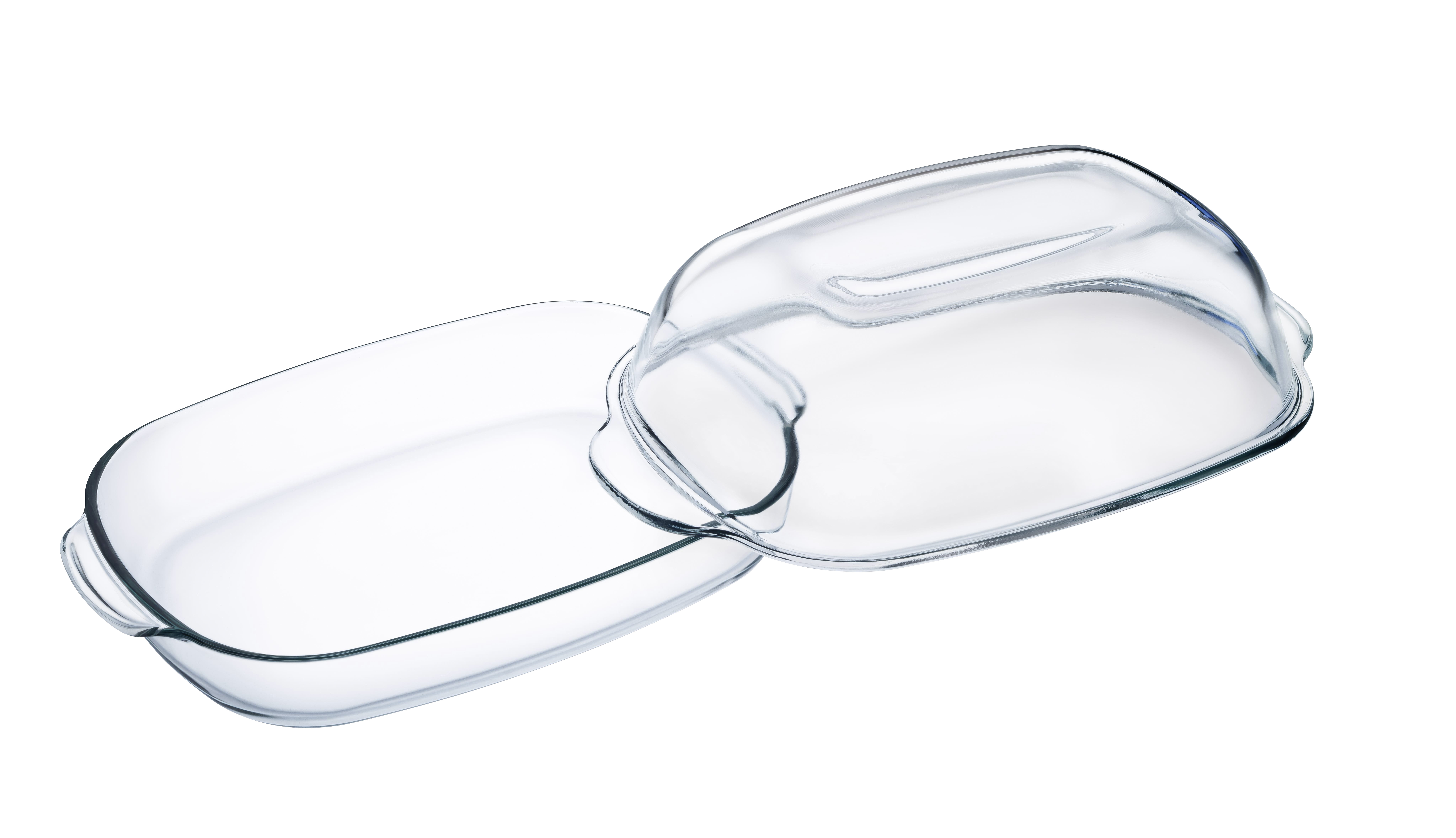 Carrefour Rostiera in Vetro con coperchio 8 L