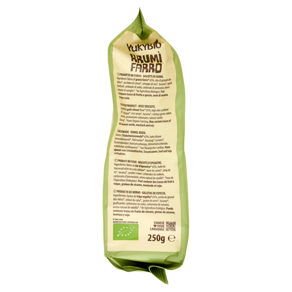 YukyBio VeganD&igrave; Krum&igrave; Farro 250 g