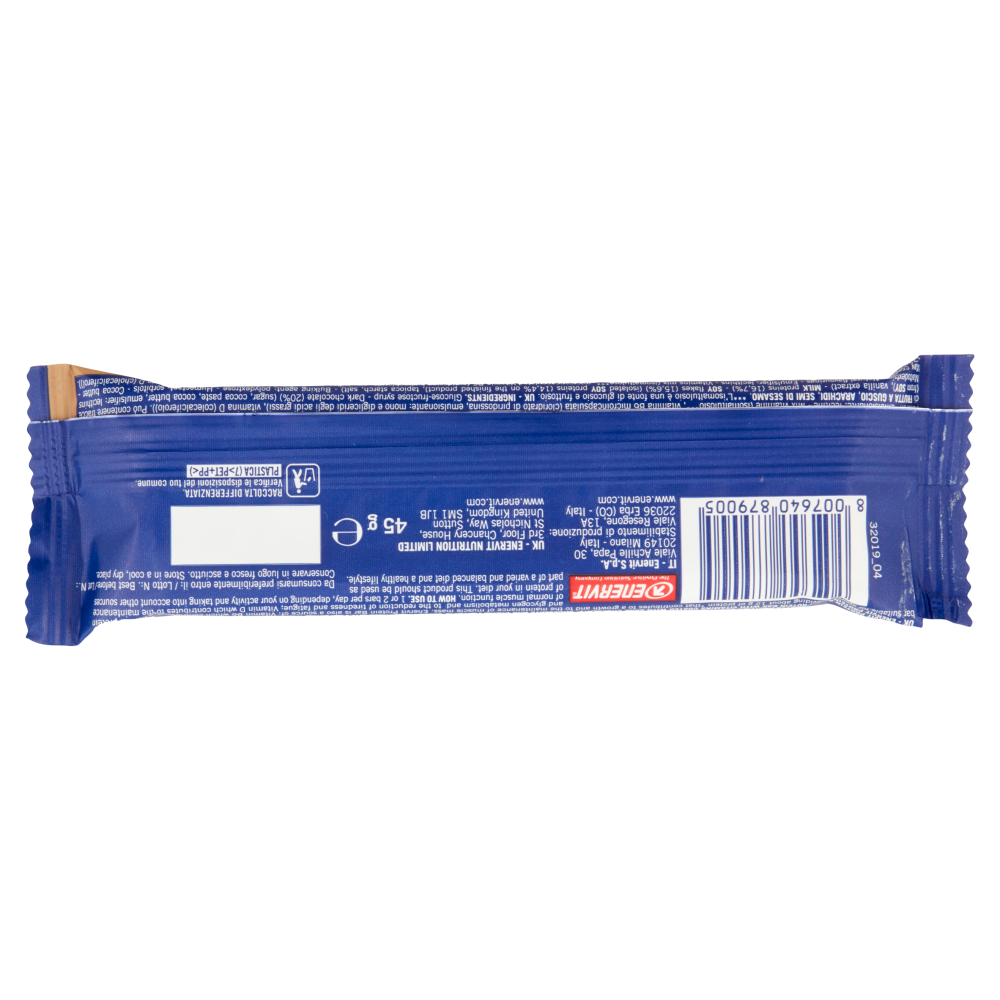 Enervit Protein 27% Bar with Vitamins Chocolate & Cream Flavour 45 g
