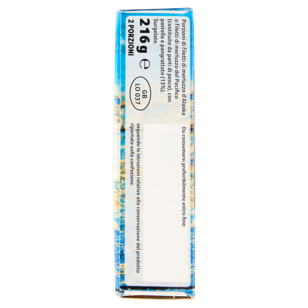 Capitan Findus 2 Croccole con 100% Filetti di Merluzzo - Le originali 216 g