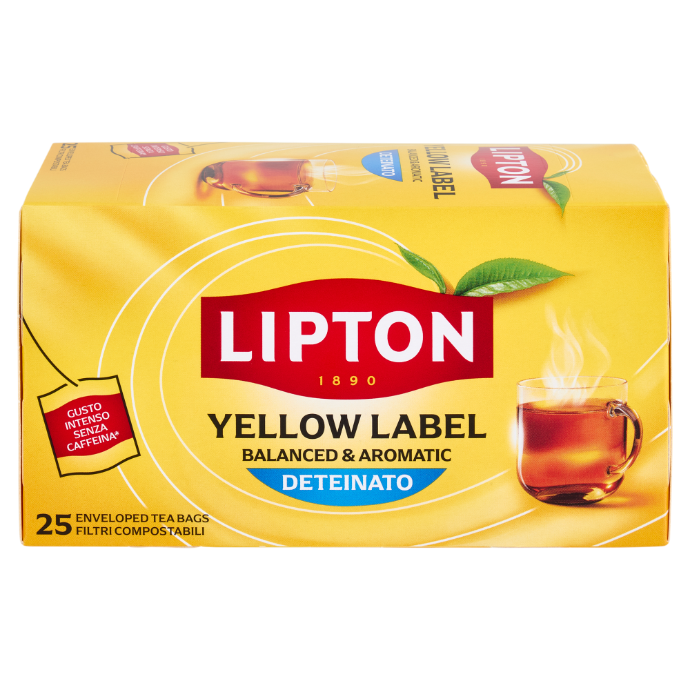 Lipton Yellow Label Deteinato 25 Filtri 37,5 g