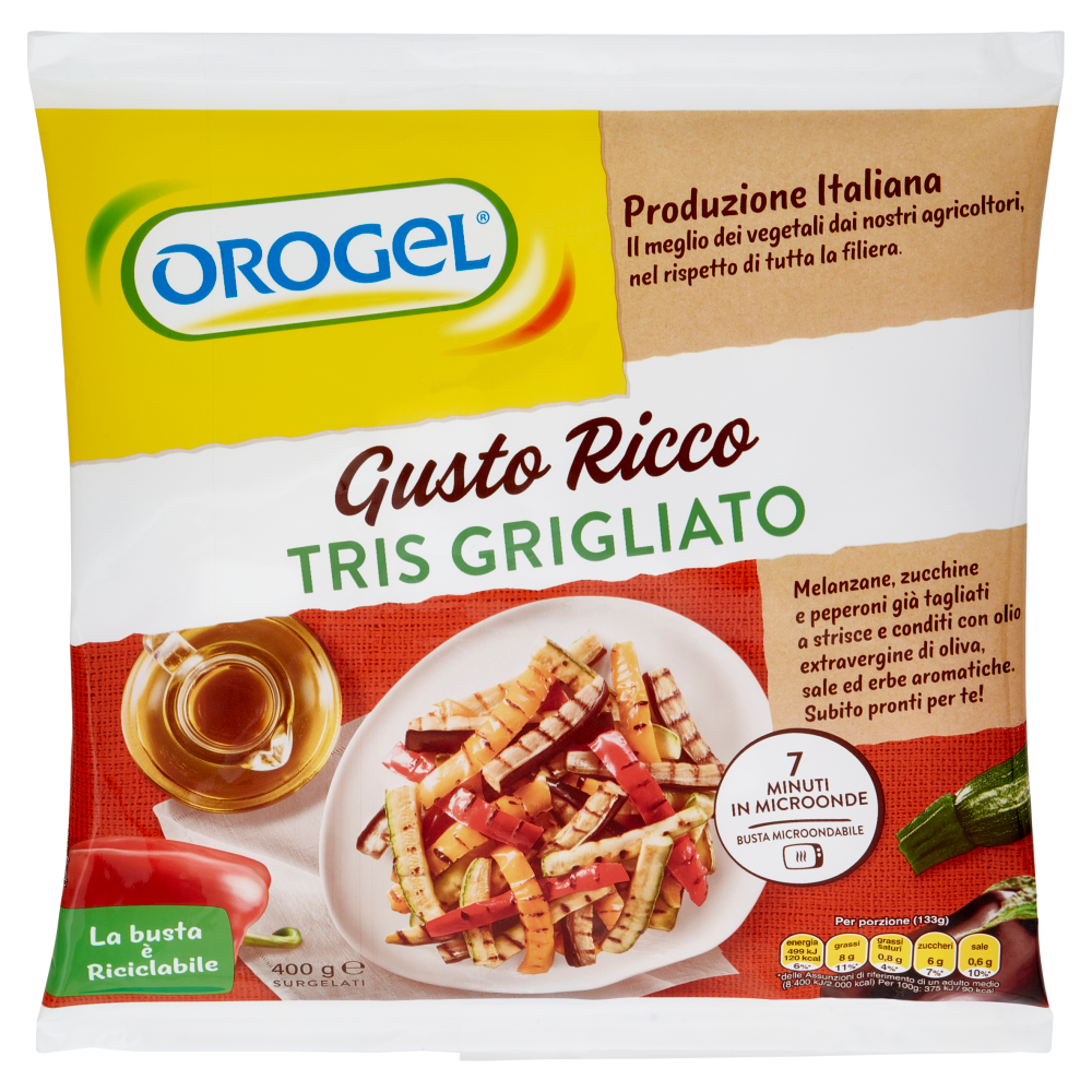 Orogel Gusto Ricco Tris Grigliato Surgelati 400 g