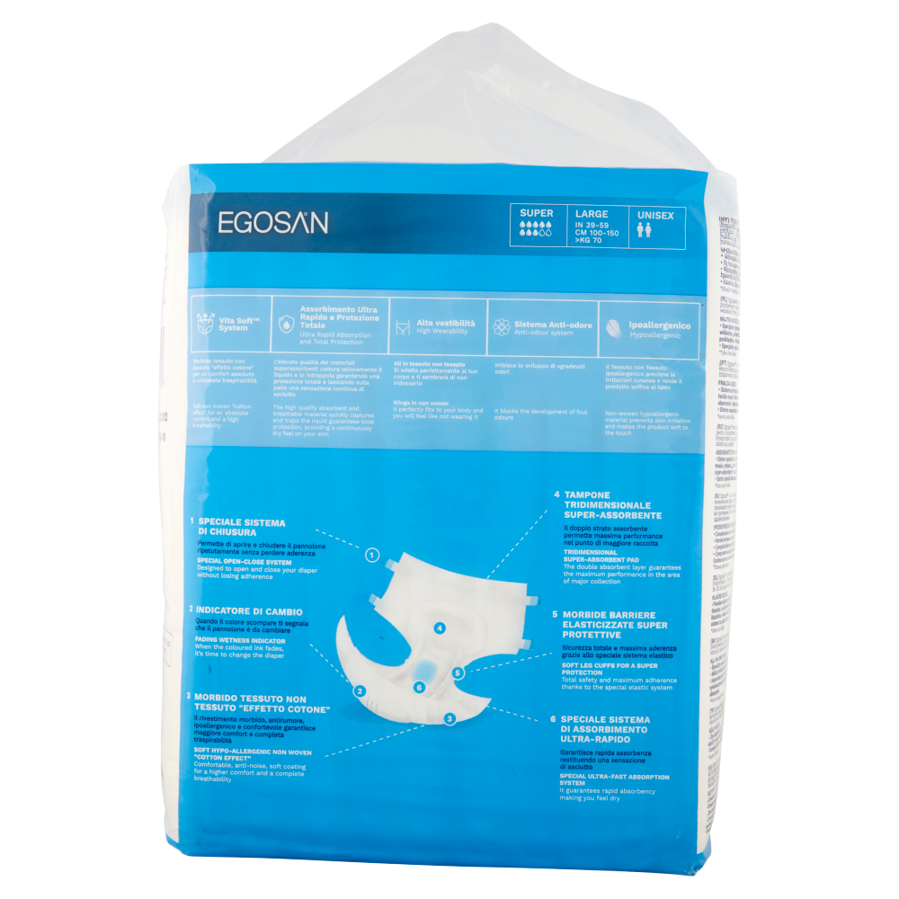 Egosan Pannoloni Mutandina Notte Large Unisex 10 pz