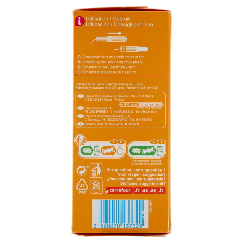 Carrefour Assorbenti interni con applicatore Normal 20 pz