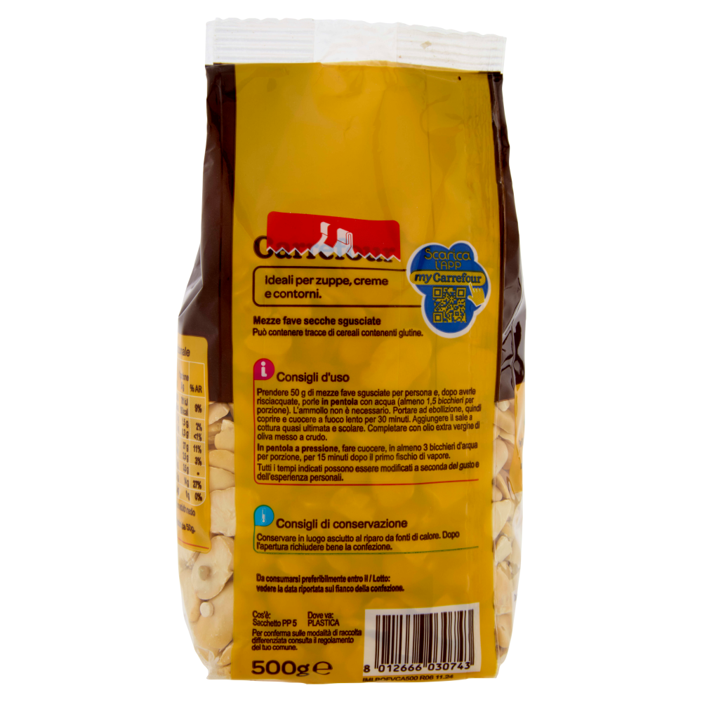 Carrefour Mezze Fave Sgusciate 500 g