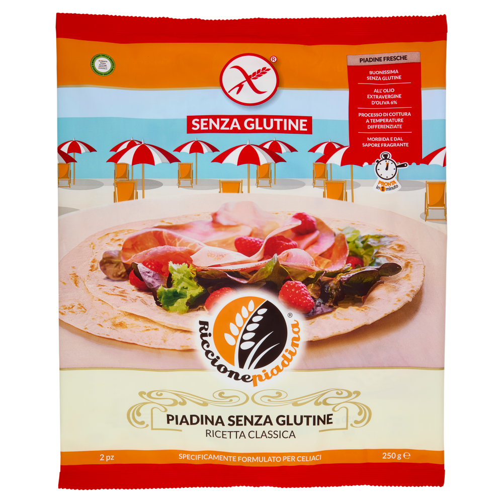 Riccionepiadina Piadina Senza Glutine Ricetta Classica 2 pz 250 g