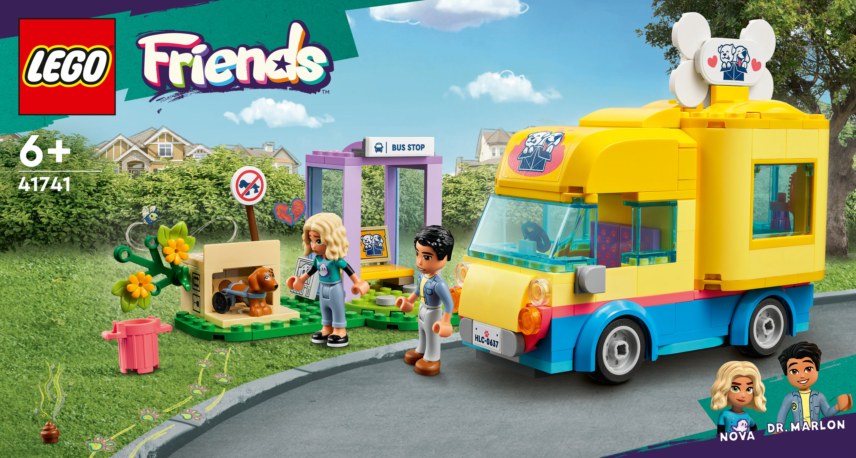 LEGO Friends Furgone di soccorso dei cani