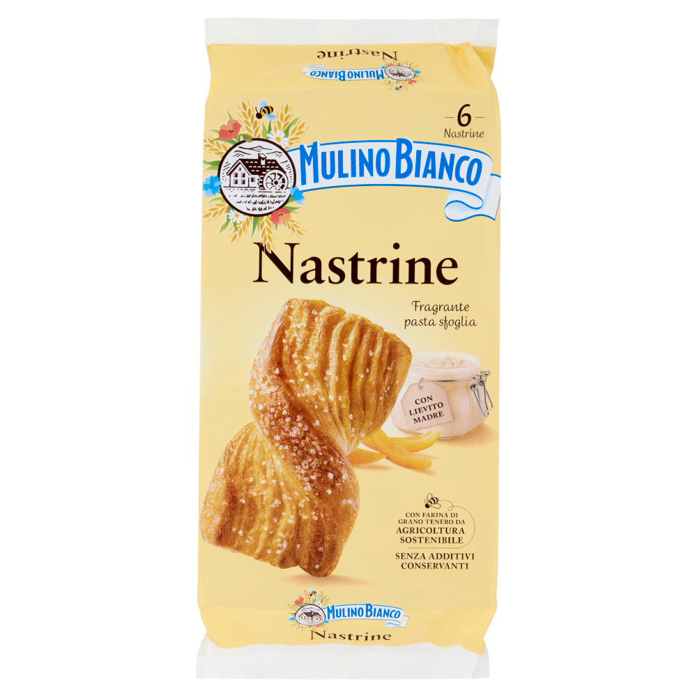 Mulino Bianco Nastrine Merenda Senza Additivi Conservanti 6 pezzi 240g