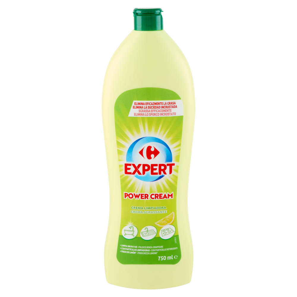 Carrefour Expert Power Cream Crema Sgrassante Limone 750 ml