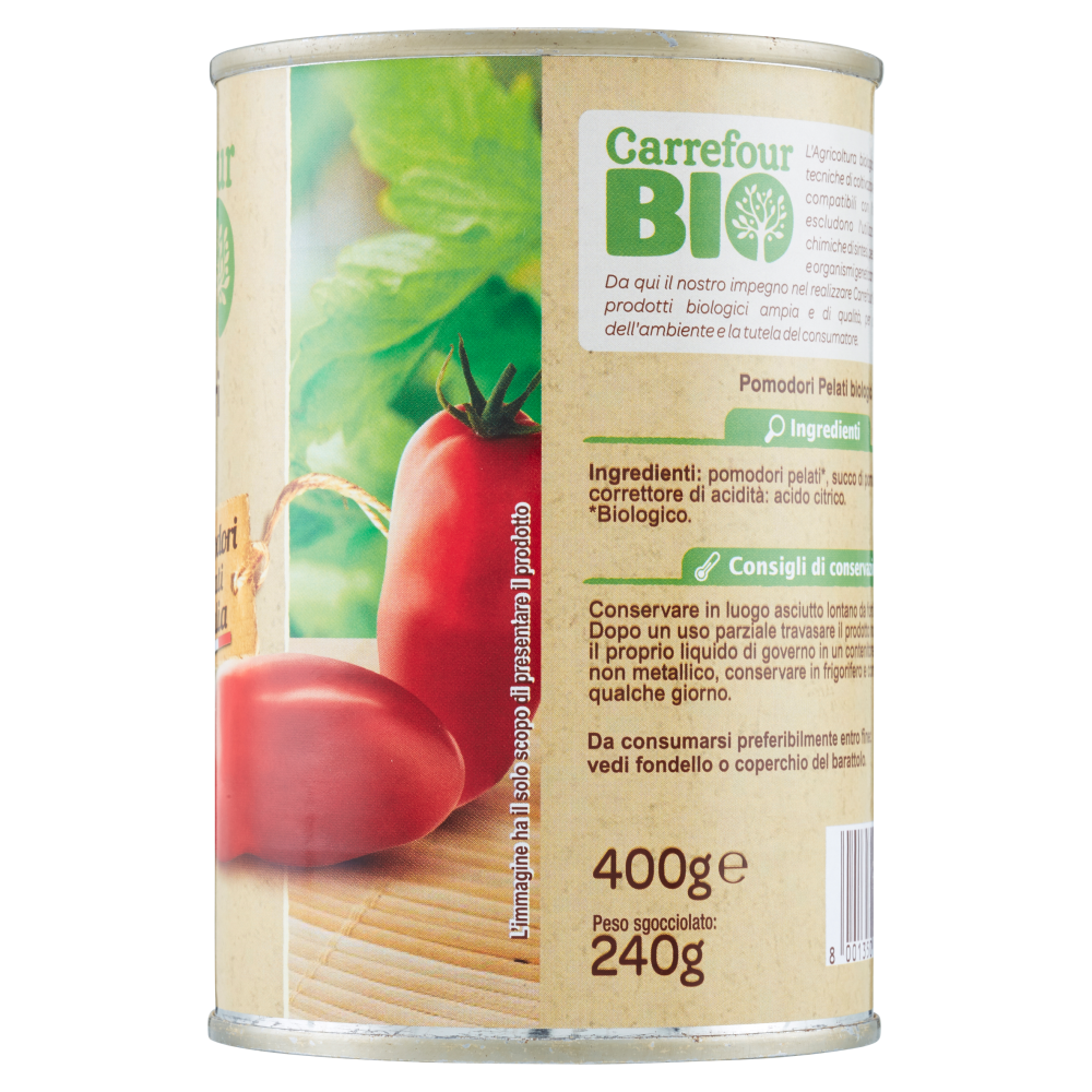Carrefour Bio Pomodori pelati 400 g