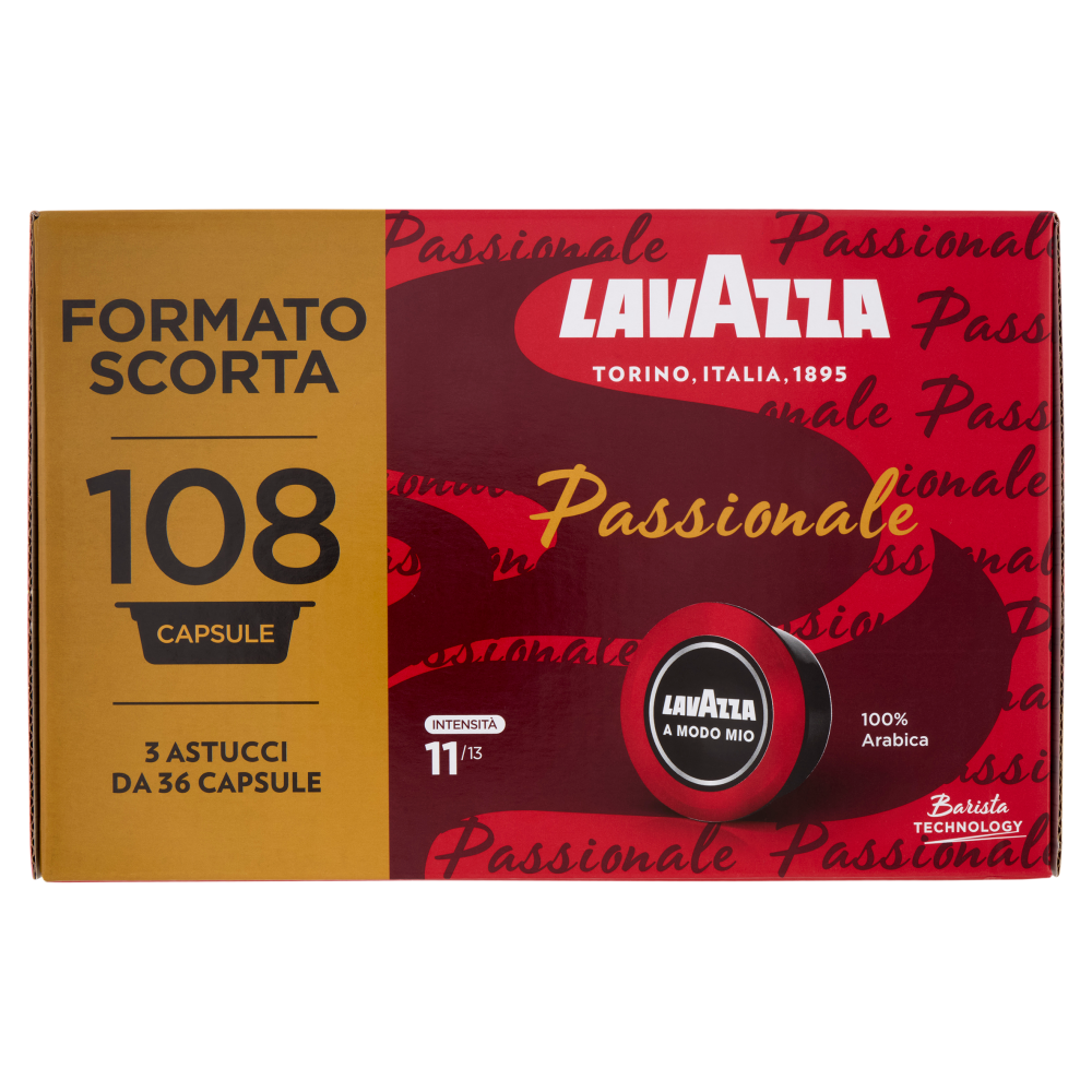 Lavazza A Modo Mio Passionale 108 Capsule 810 g