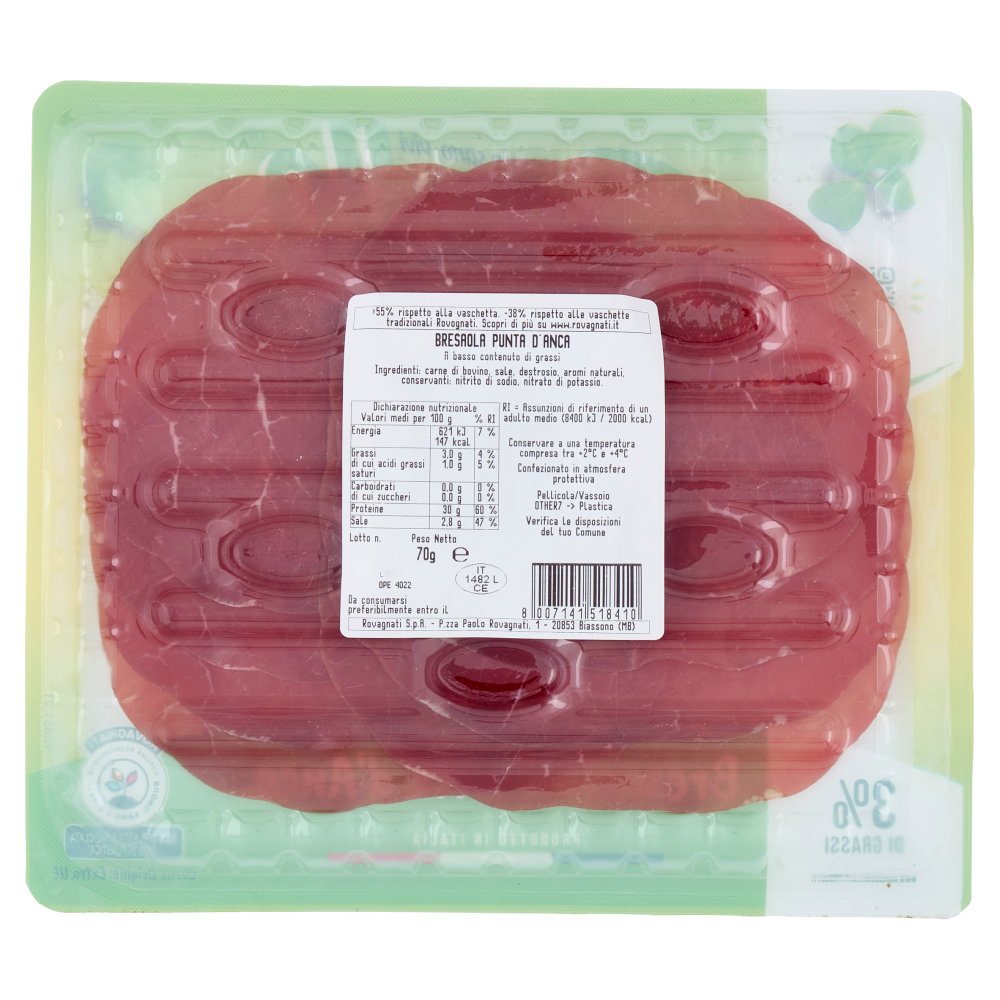Rovagnati Snello Bresaola Punta d'Anca 70 g