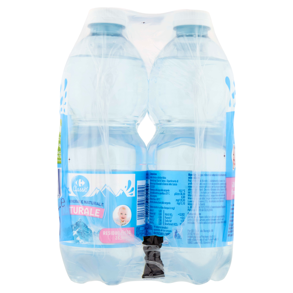 Carrefour Classic Naturale Acqua Minerale Naturale Monviso 6 x 0,5 L