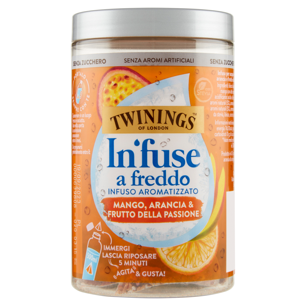 Twinings Cold Infuse Mango, Arancia e Frutto della Passione 10 x 2,5g