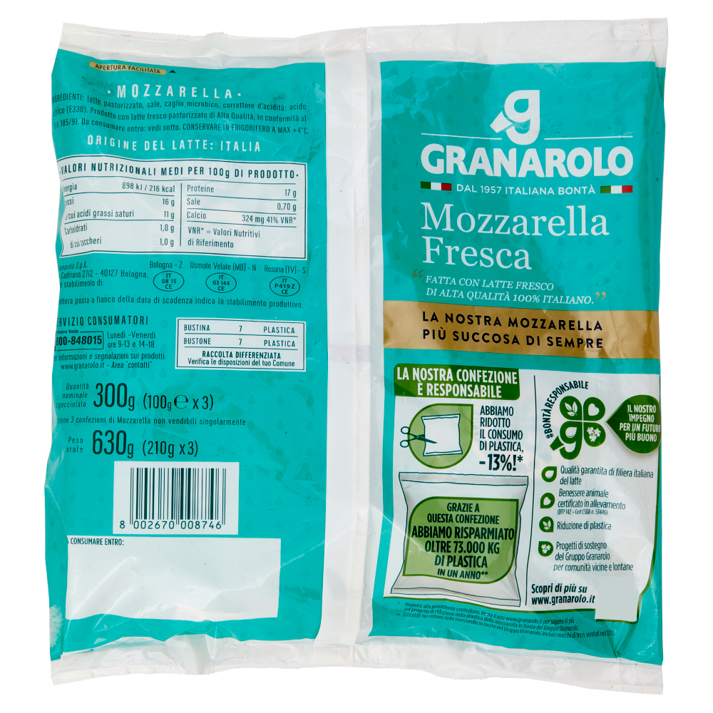 Granarolo Mozzarella Fresca 3 x 100 g