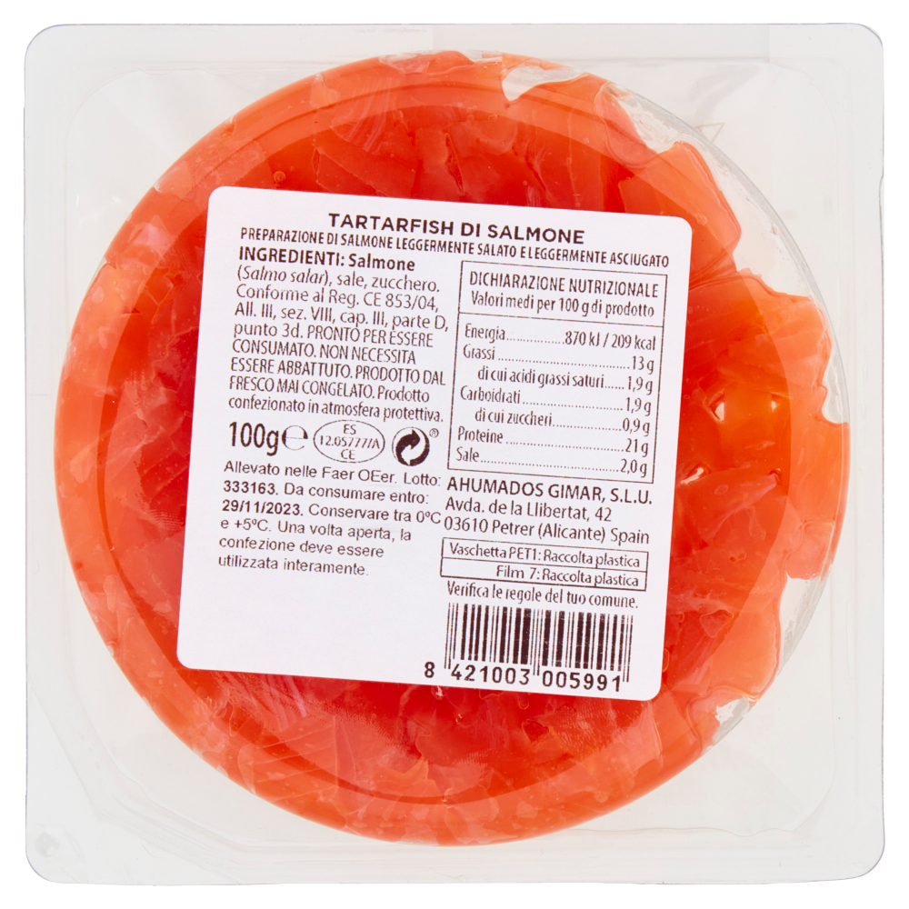Gimar Tar Tar Fish Salmone 100 g