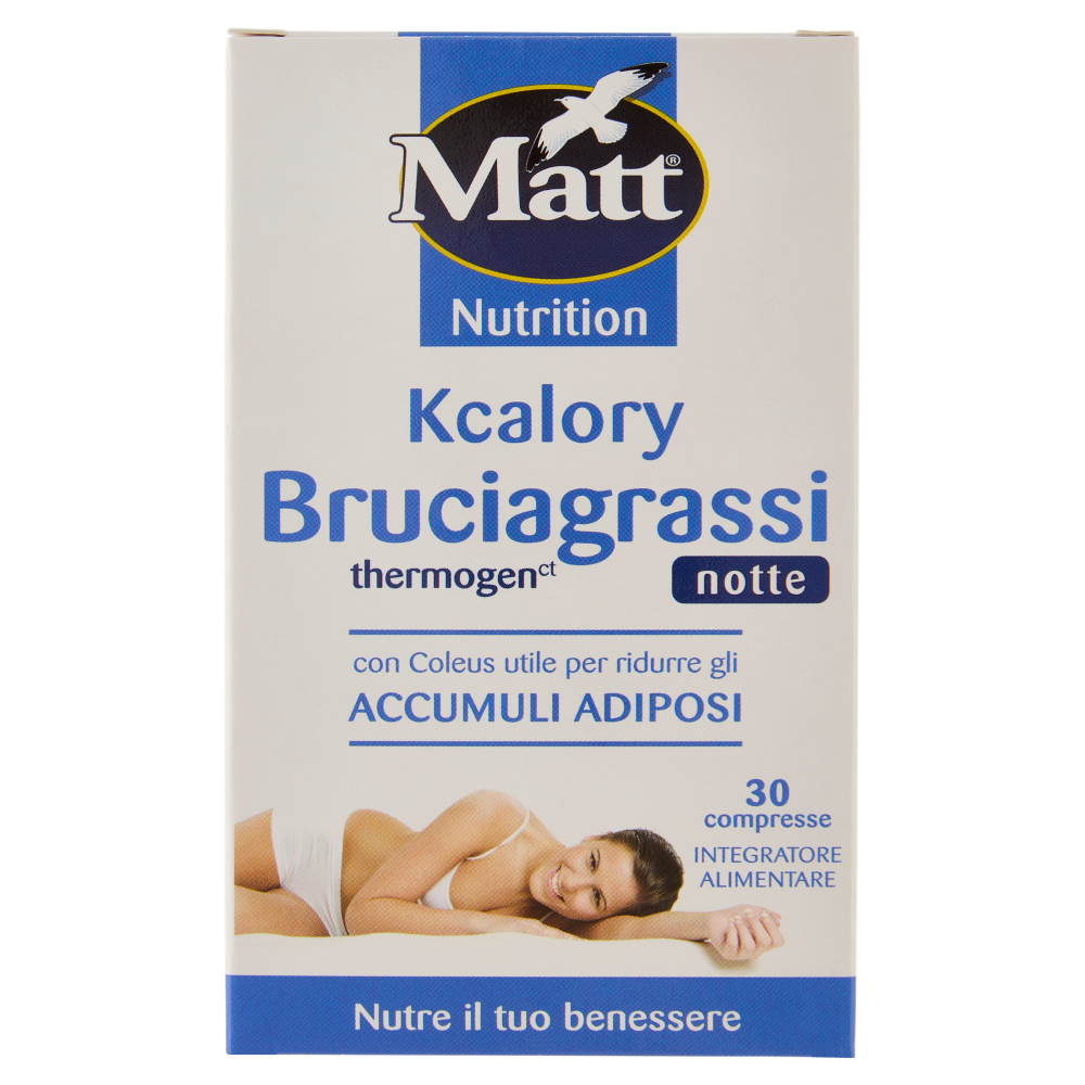 Matt Nutrition Kcalory Bruciagrassi thermogen notte 30 compresse 10,5 g