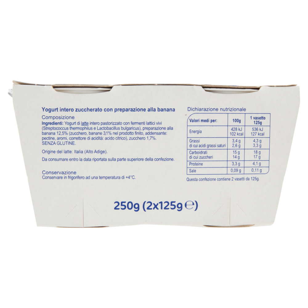 Carrefour Classic Yogurt Cremoso Banana 2 x 125 g