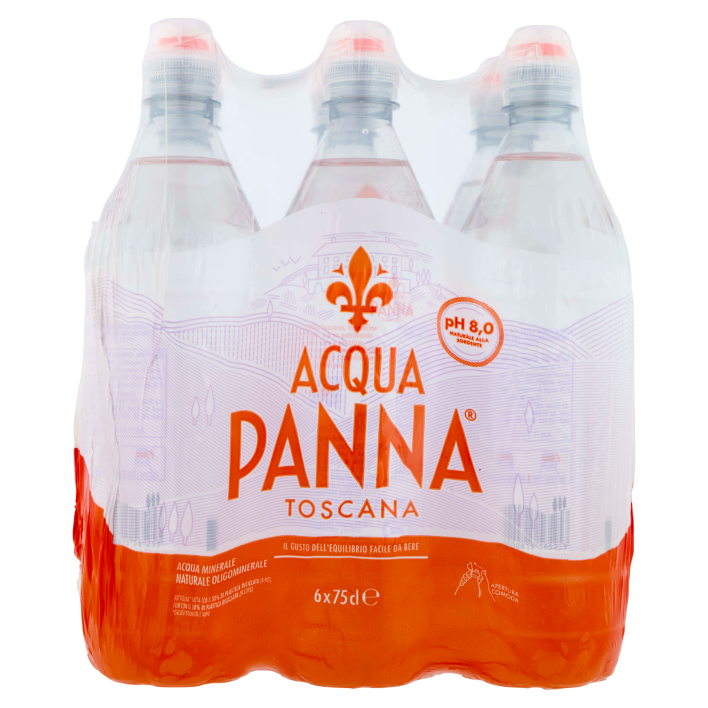 ACQUA PANNA, Acqua Minerale Naturale, Pet - 6x750ml