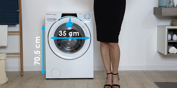 Candy Rapid&Oacute; RAPIDO' lavatrice Libera installazione Caricamento frontale 9 kg 1400 Giri/min A Bianco