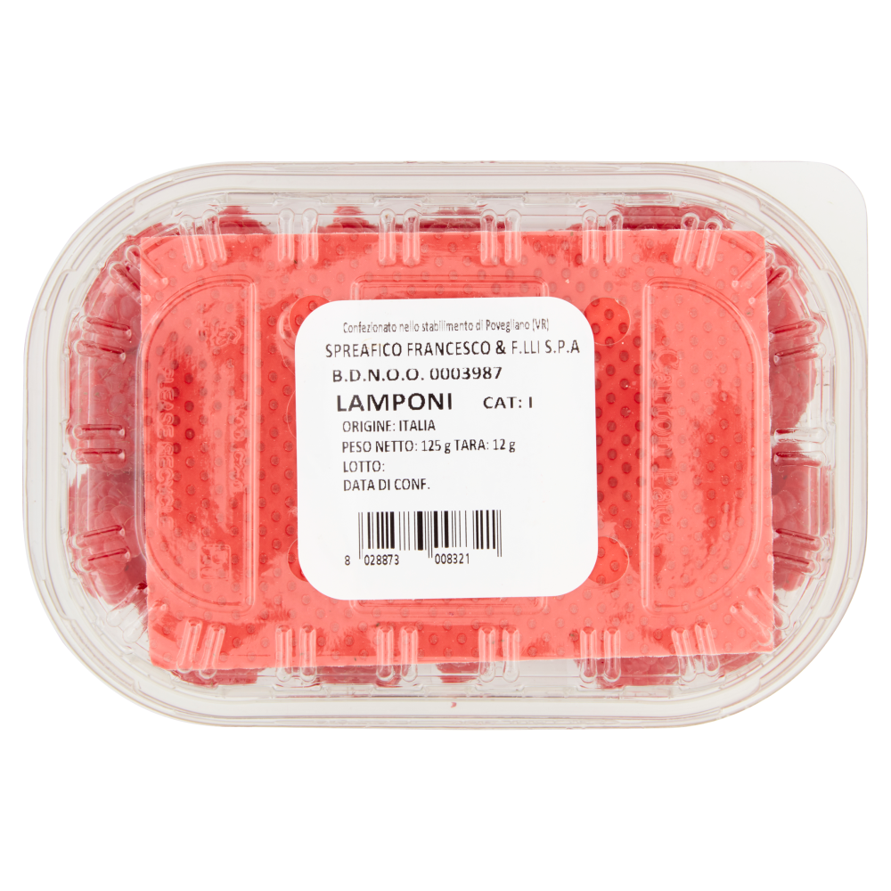 i Piccoli Lamponi 100% italiani 125 g