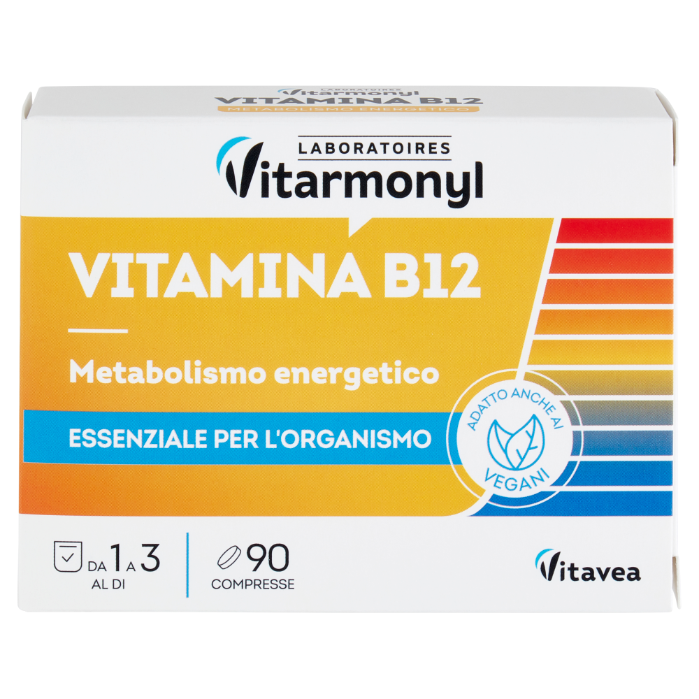 Laboratoires Vitarmonyl Vitamina B12 Metabolismo energetico 90 Compresse 7,2 g