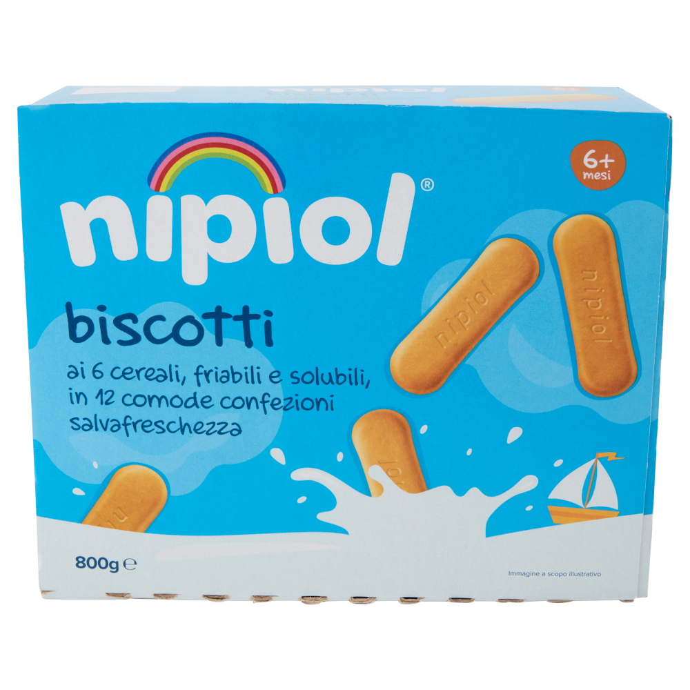 nipiol biscotti ai 6 cereali 800 g