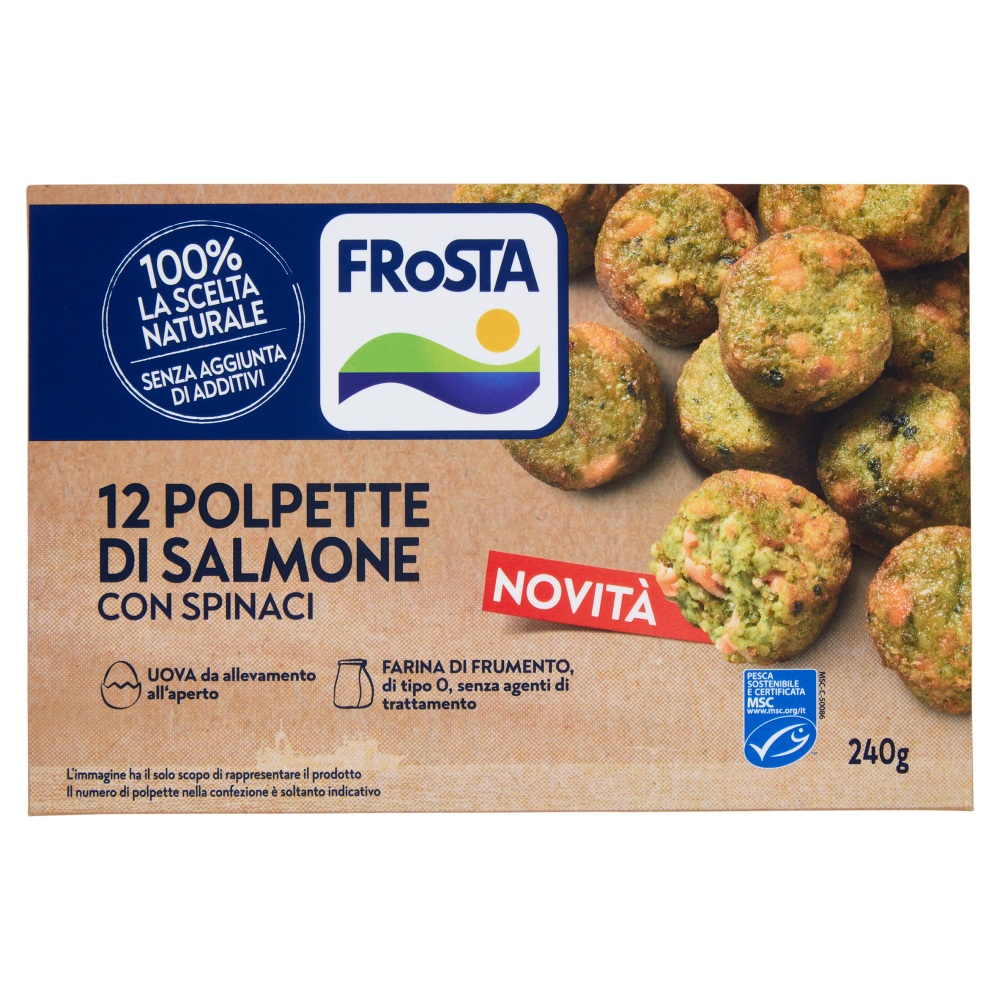 FRoSTA 12 Polpette di Salmone con Spinaci 240 g