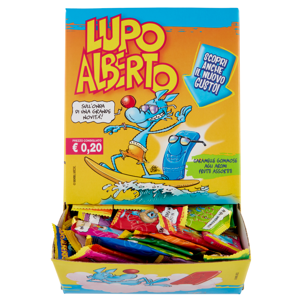 Caramelle Gommose agli Aromi Frutti Assortiti Lupo Alberto 200 x 11,5 g