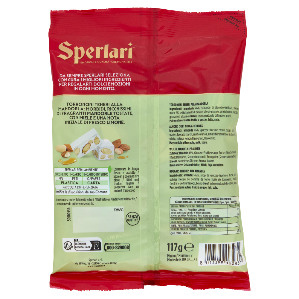 Sperlari Torroncini Teneri alla Mandorla 117 g