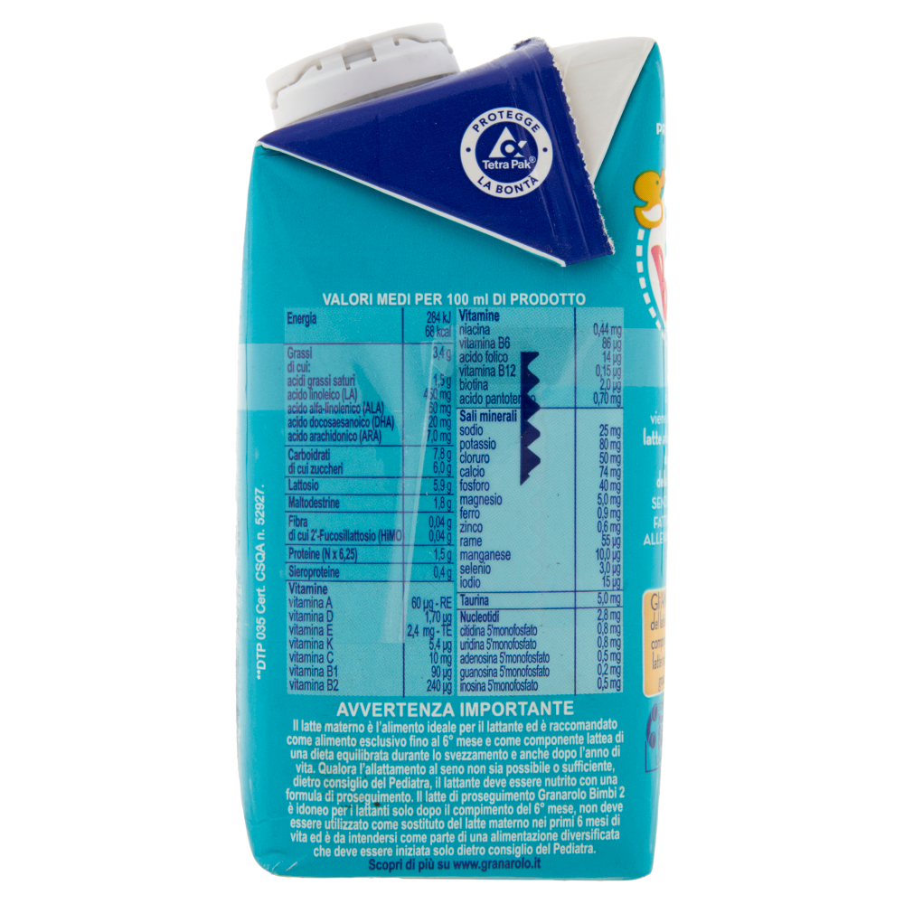 Granarolo Bimbi Latte di Proseguimento 2 2 x 500 ml