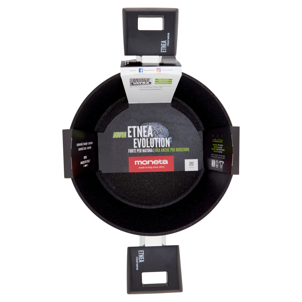 moneta Etnea Evolution casseruola 2 maniglie ø 20 cm