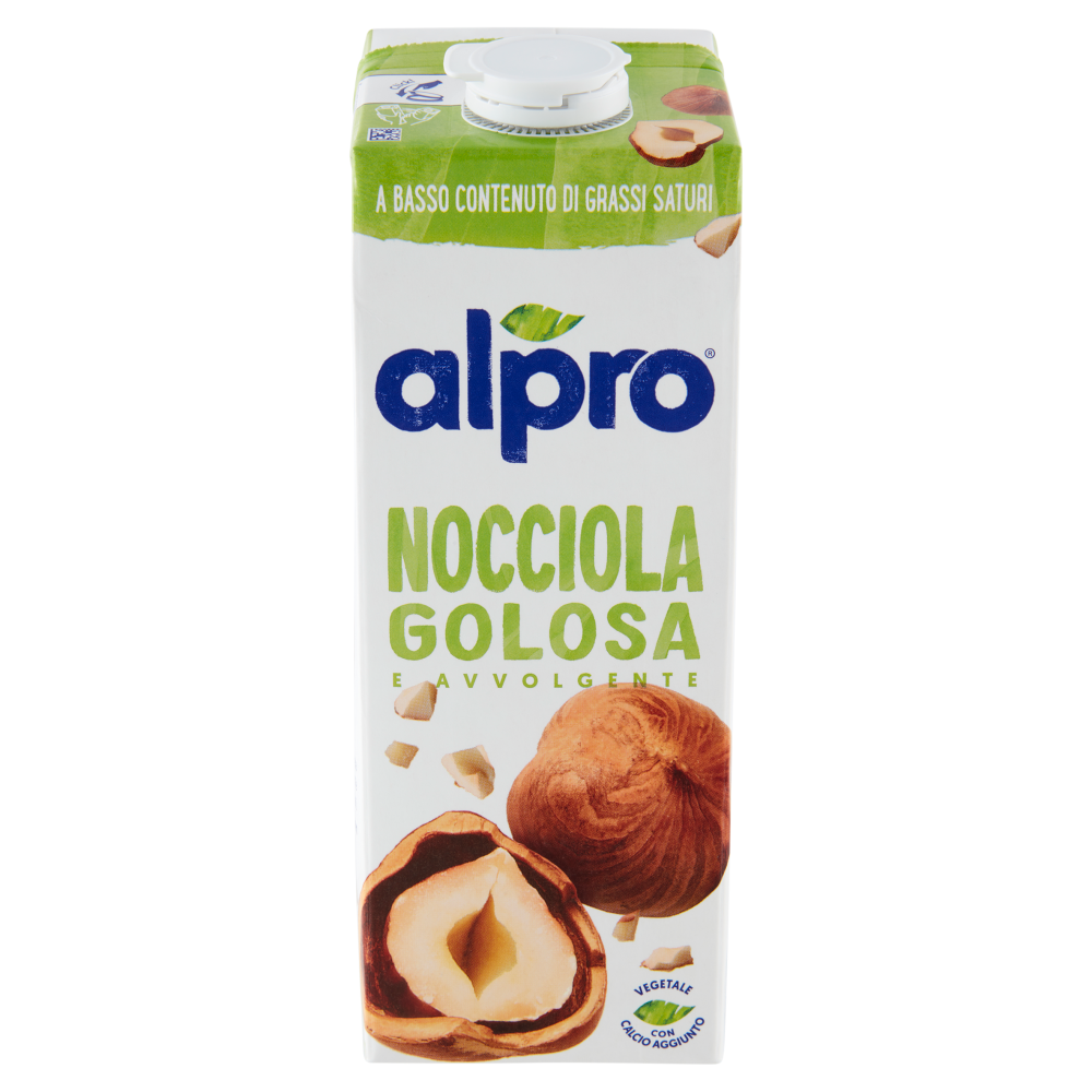 Alpro Classico Nocciola, Bevanda 100% Vegetale, Basso Contenuto di grassi, Senza Lattosio, 1l