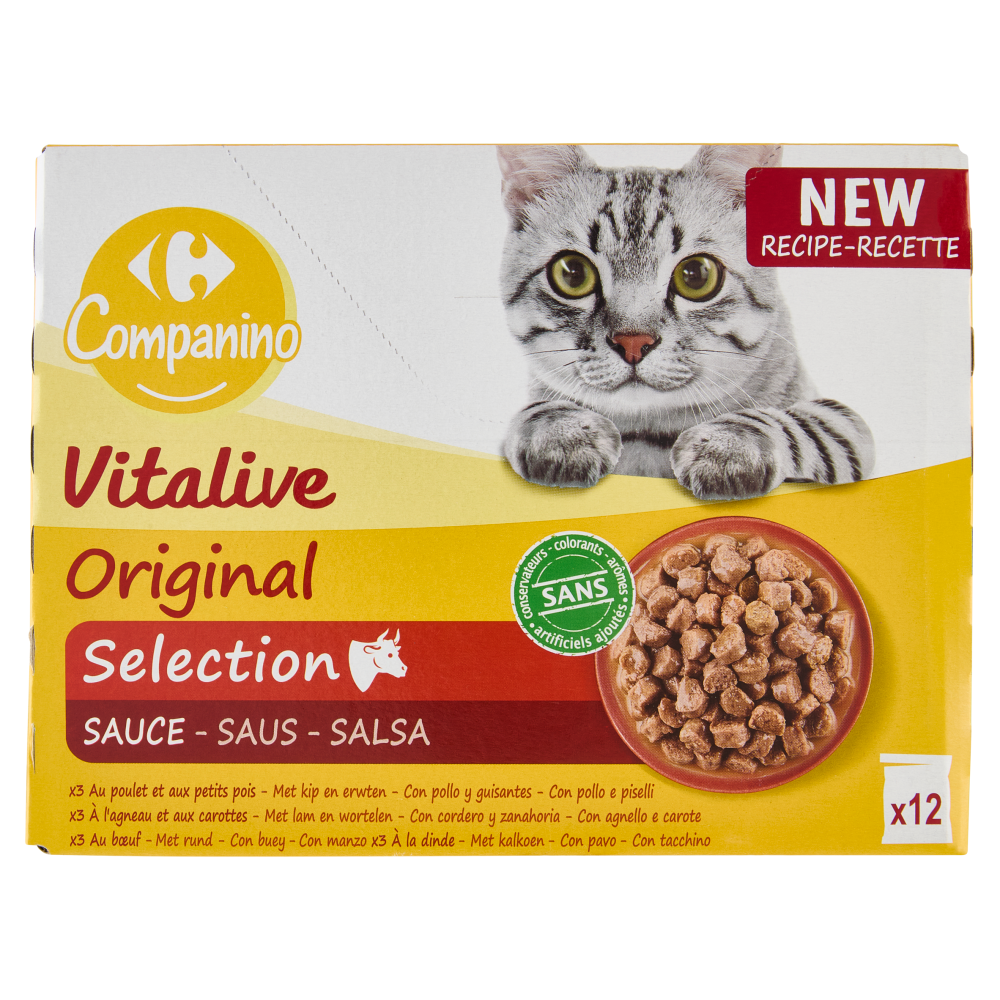 Carrefour Companino Vitalive Original Selection Salsa 12 x 100 g