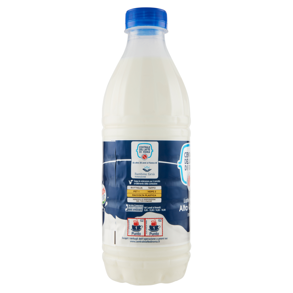 Centrale del Latte di Roma Latte Fresco Alta Qualità Intero 1000 ml