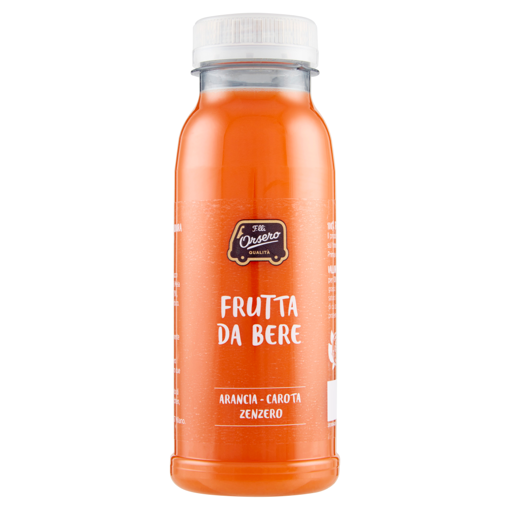 F.lli Orsero Frutta da Bere Arancia - Carota Zenzero 250 ml