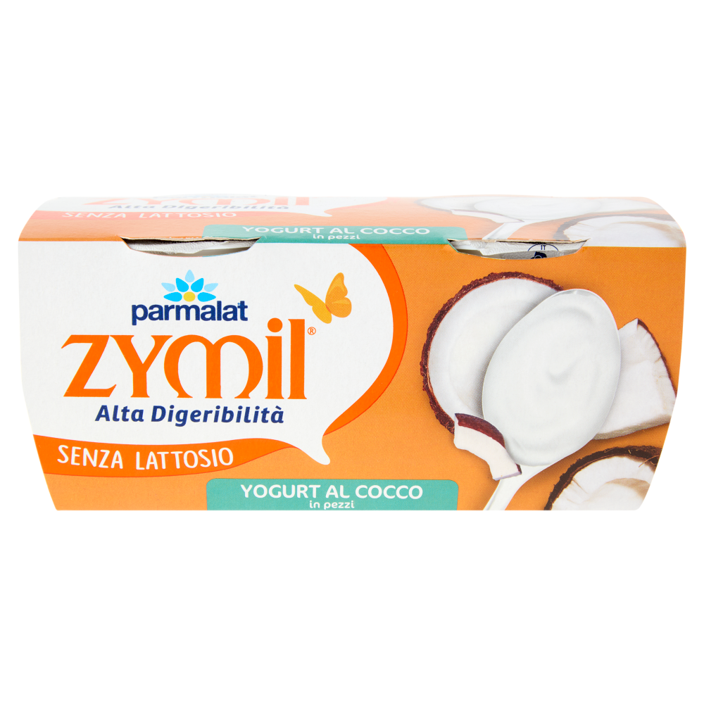 ZYMIL Alta Digeribilit&agrave; Senza Lattosio Yogurt al Cocco in pezzi 2 x 125 g