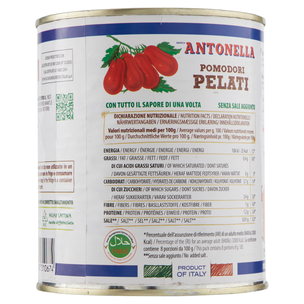 Antonella Pomodori Pelati 800 g