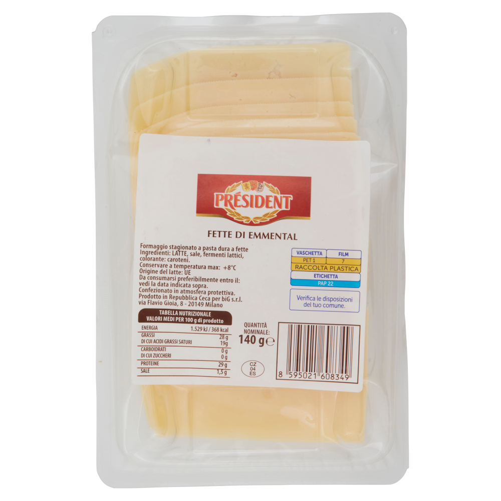 Président Fette di Emmental 140 g
