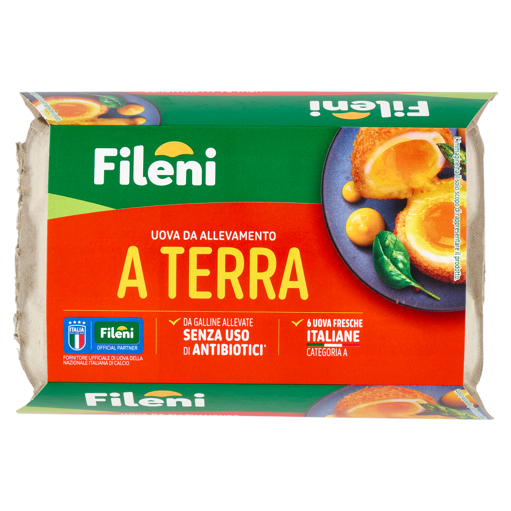 Fileni Uova da Allevamento a Terra 6 Uova Fresche 320 g