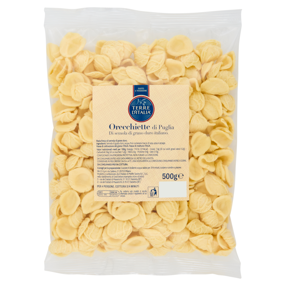Terre d'Italia Orecchiette di Puglia 500 g