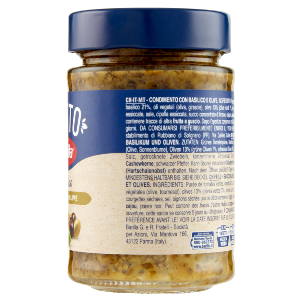 Barilla Pesto Rustico Basilico e Olive Pasta e Bruschetta 200 g Carrefour