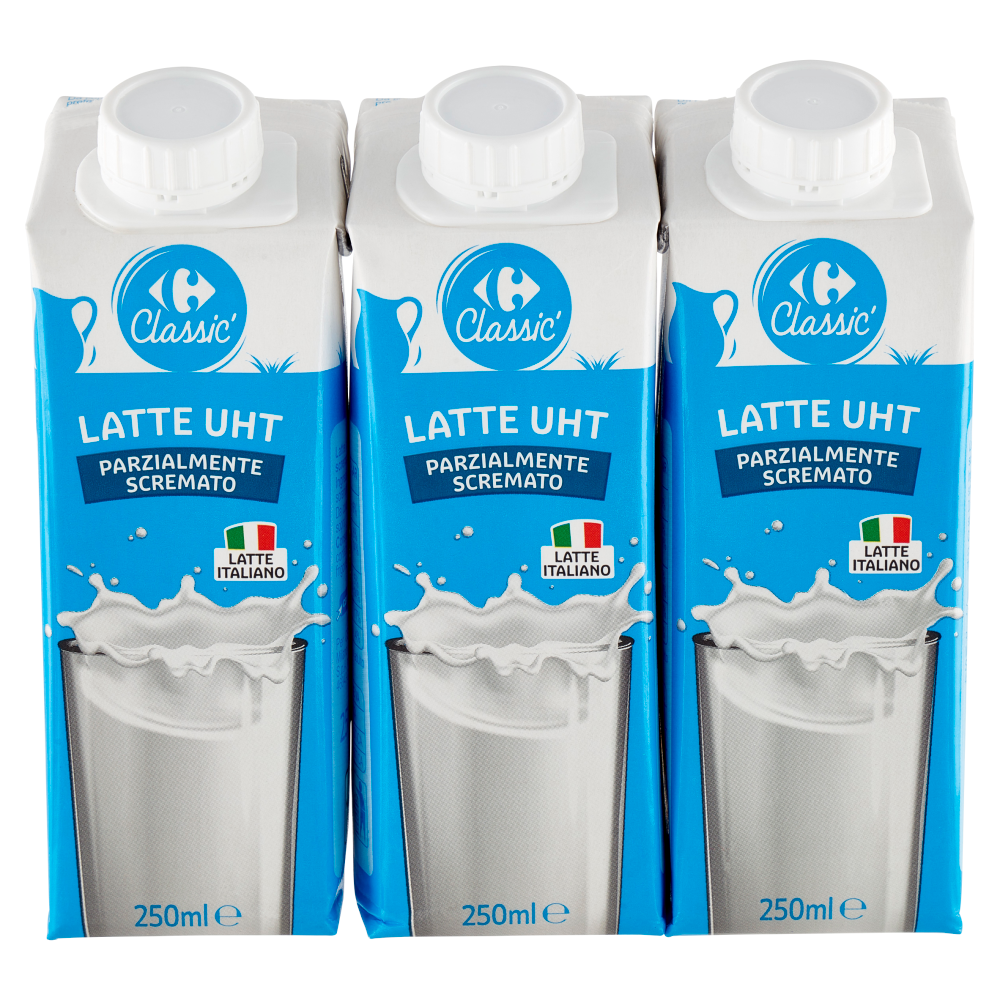 Carrefour Classic Latte UHT Parzialmente Scremato 250 ml